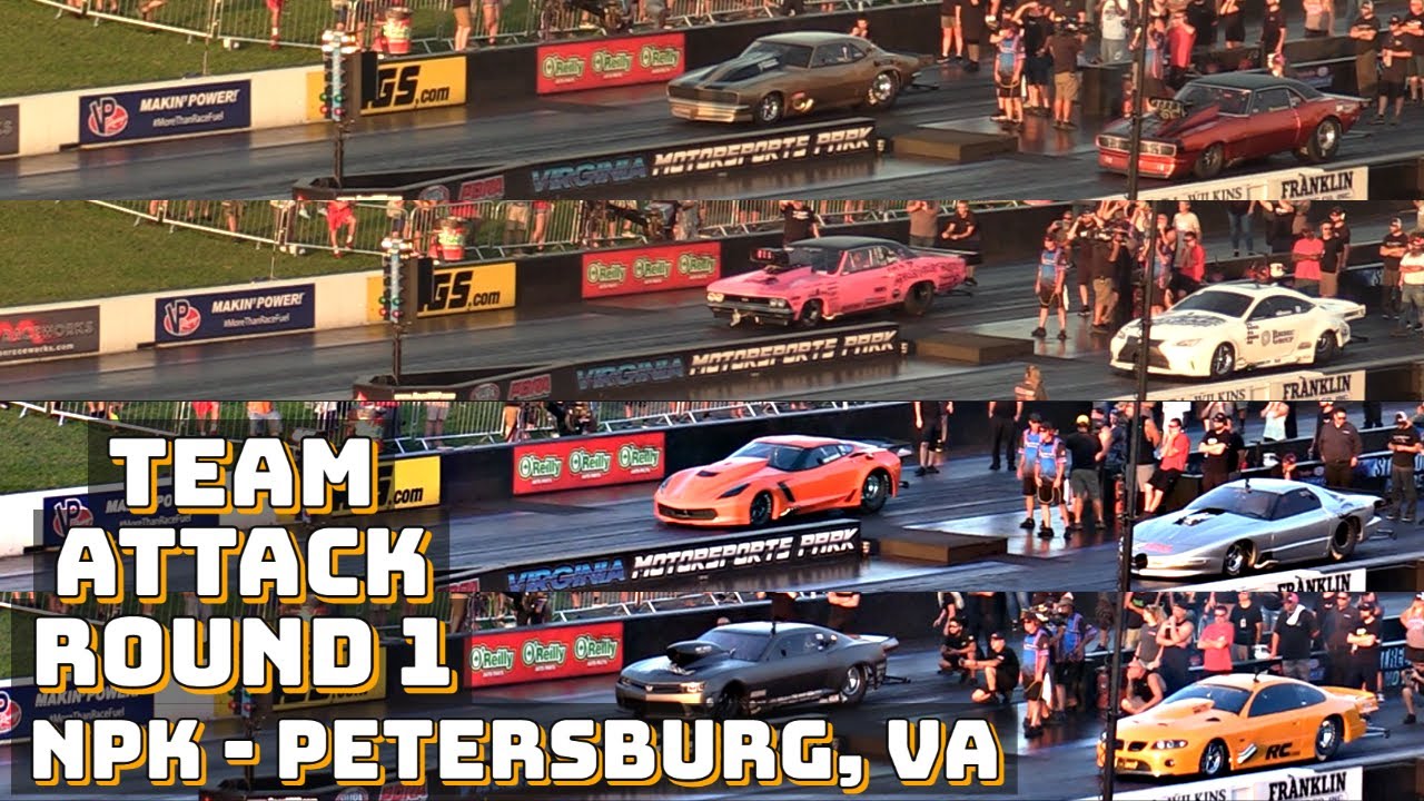 Street Outlaws 2021 No Prep Kings Petersburg, VA Team Attack Round 1