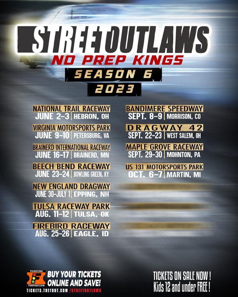 11TH STOP ADDED TO THE STREET OUTLAWS NO PREP KINGS SCHEDULE US 131