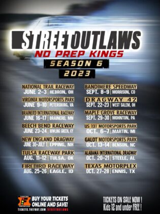 FULL 2023 STREET OUTLAWS NO PREP KINGS SCHEDULE RELEASED - No Prep Racing