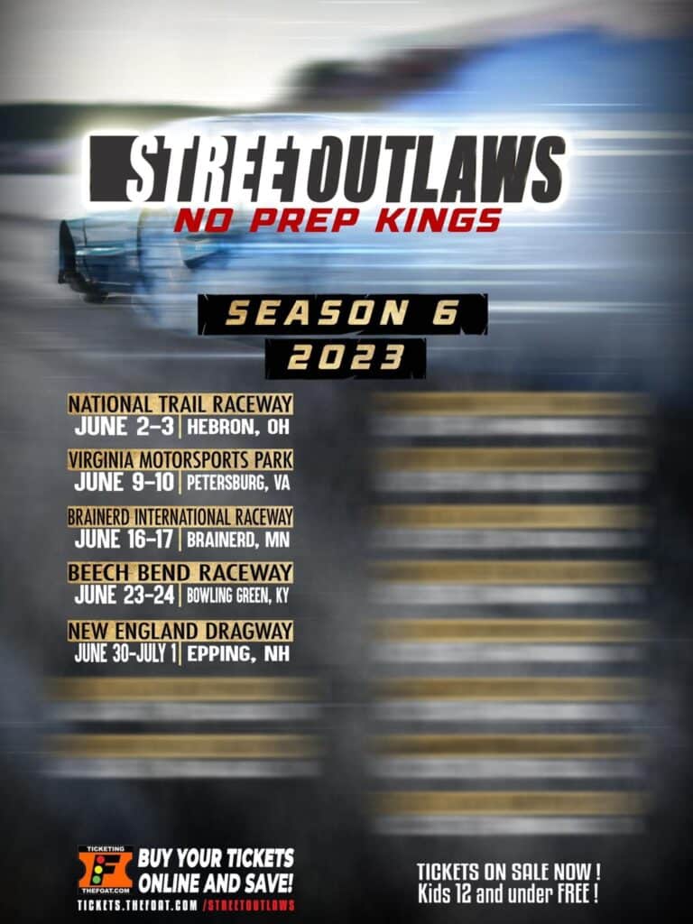 Street Outlaws No Prep Kings add 5th stop to the 2023 schedule New