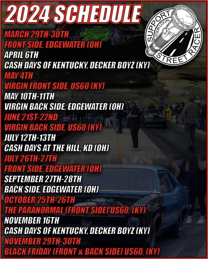 US 60 DRAGWAY 2024 EVENTS